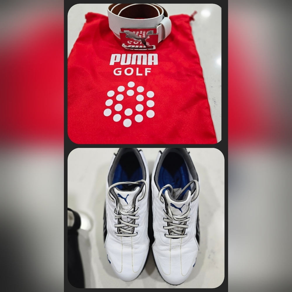 Puma Matching Golf Belt and Shoes